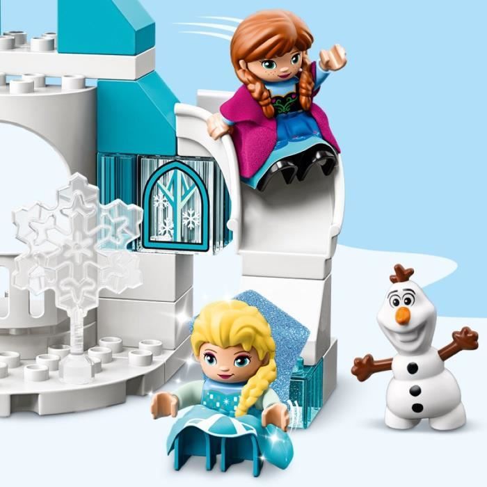LEGO 10899 DUPLO Disney Le Chateau De La Reine Des Neiges Jeu De Construction Avec Mini Poupees Anna Et Elsa Jouet Enfant 2 Ans Cdiscount Jeux Jouets