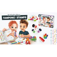 Buki France Coffret De Tampons – Plus De 45 Tampons, 6 Feutres, Livret 20 Pages – Animaux, Véhicules, Frises – Motricité Et Créativité – Dès 3 Ans