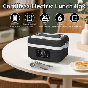 Czemo Gamelle Chauffante, Lunch Box Chauffante Electrique,3 en 1 Boite