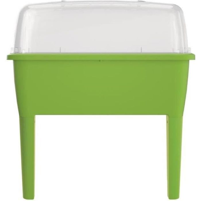 PROSPERPLAST Serre chassis sur pieds - H 820 mm - Vert anis