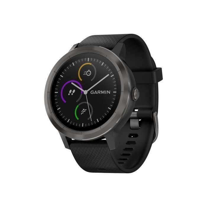 GARMIN Vivoactive 3 Black Montre connectée GPS Cardio - Noir / Gris