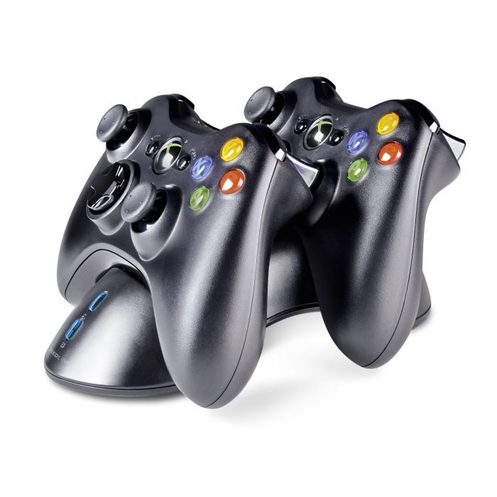 Base de recharge pour 2 manettes pour Xbox 360