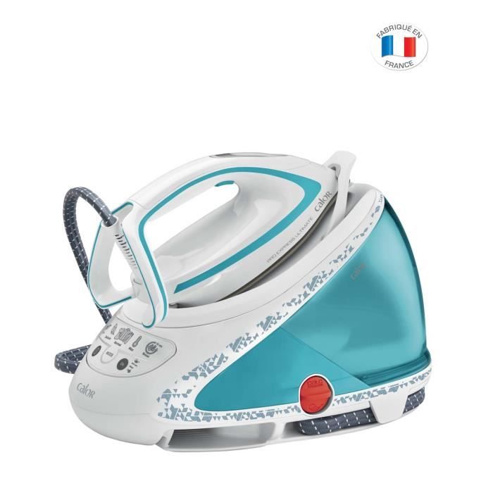 CALOR GV9568C0 Pro Express Ultimate Centrale vapeur, 7,2 bars, Jusqu'à 480 g/min, Anti Calc, Haute pression, Fabriqué en France