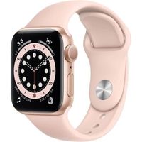 Apple Watch Series 6 GPS - 40mm Boîtier aluminium Or - Bracelet Rose des Sables (2020) - Reconditionné - Excellent état