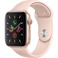 Apple Watch Series 5 GPS 44 mm Boîtier aluminium Or - Bracelet Rose - M/L (2019) - Reconditionné - Excellent état