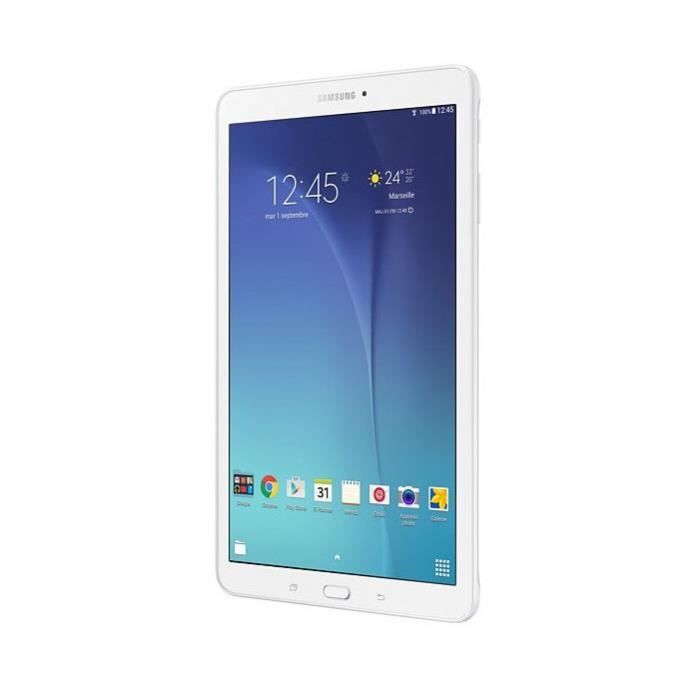 Samsung Galaxy Tab E (2015) 8 Go - WiFi - Blanc - Sans Port Sim - Reconditionné - Excellent État