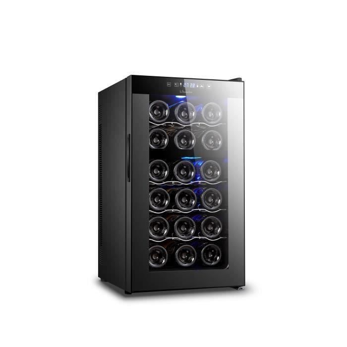 LA SOMMELIERE SERVICE FT18DZ - Cave de mise à température double zone - 18 Bouteilles - Classe C - L 34,5 x P 52 x H 64,5 cm