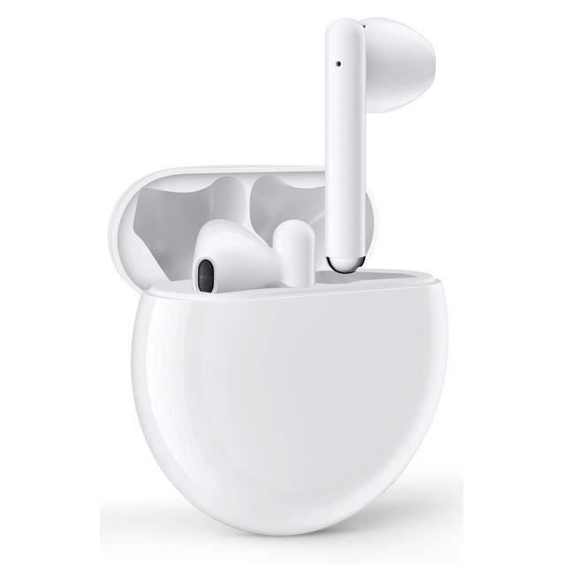 HUAWEI Freebuds 3 Écouteurs sans fil - Boîtier de charge sans fil - Blanc