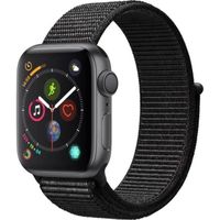 Apple Watch Series 4 GPS - 40mm Boîtier aluminium gris sidéral - Boucle noir (2018) - Reconditionné - Etat correct
