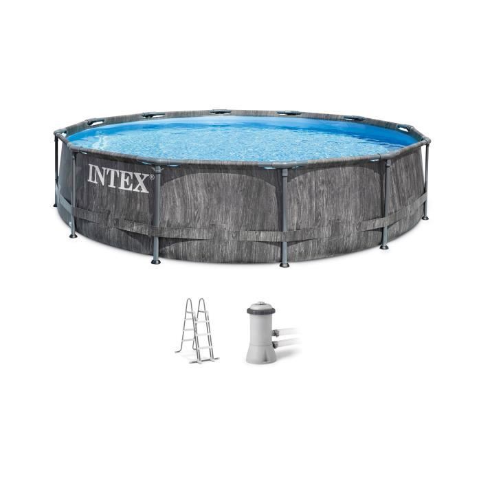 Kit piscine - INTEX TUBULAIRE BALTIK - (ø)3,66 x (h)0,99 m