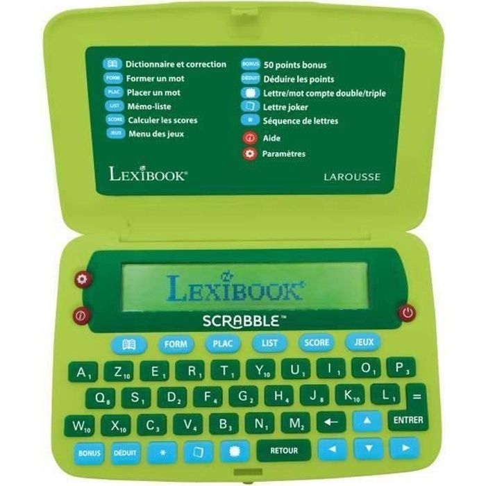 SCRABBLE Dictionnaire électroniquefficialel LEXIBOOK - nouvelle édition