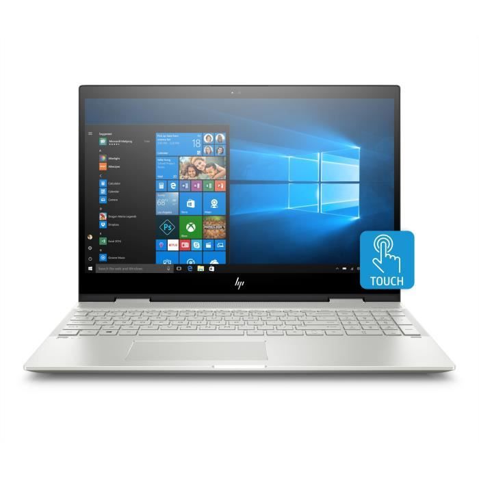 HP PC Portable Envy x360 15-cn0008nf - 15,6- FHD - Intel Core i7-8550U - RAM 12Go - Stockage 1To HDD + 128Go SSD - MX150 4Go - W10