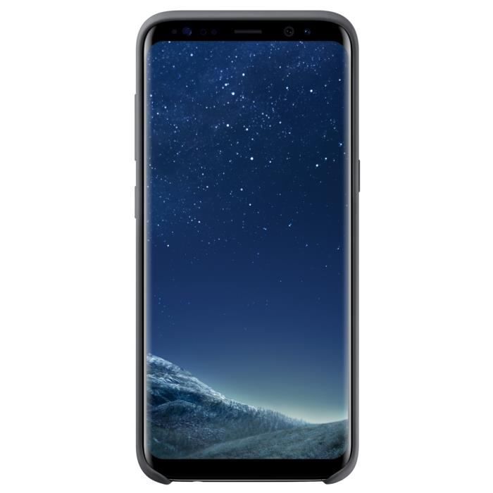 Samsung Coque Silicone S8+ Noir