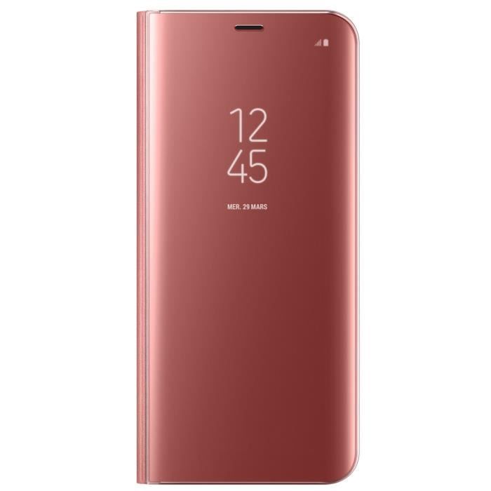 Samsung Clear View Cover Stand S8+ Rose