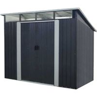 Abri de jardin en métal 4,61 m² - 238 x 193 x 202 