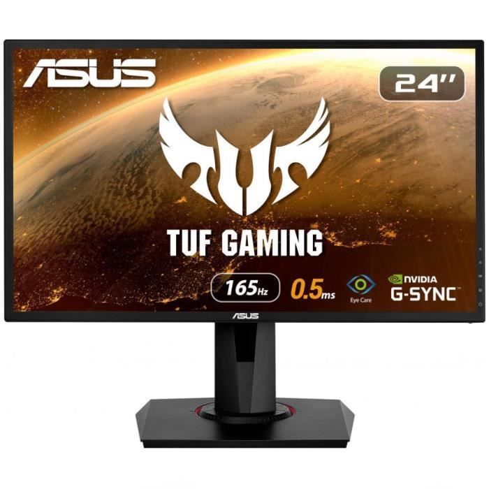 Ecran PC Gamer ASUS VG248QG 24- - TN - FHD (1920x1080) - 165Hz - 1 ms - G-Sync - FreeSync - HDMI - DVI - DisplayPort - Noir