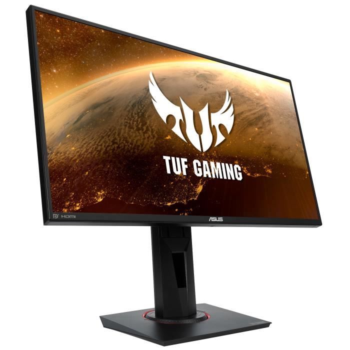 Ecran PC Gamer ASUS TUF VG258QM - 24.5- TN - FHD (1920x1080) - 0.5ms - 280Hz - G-Sync - FreeSync - HDR400 - HDMI/DisplayPort - Noir