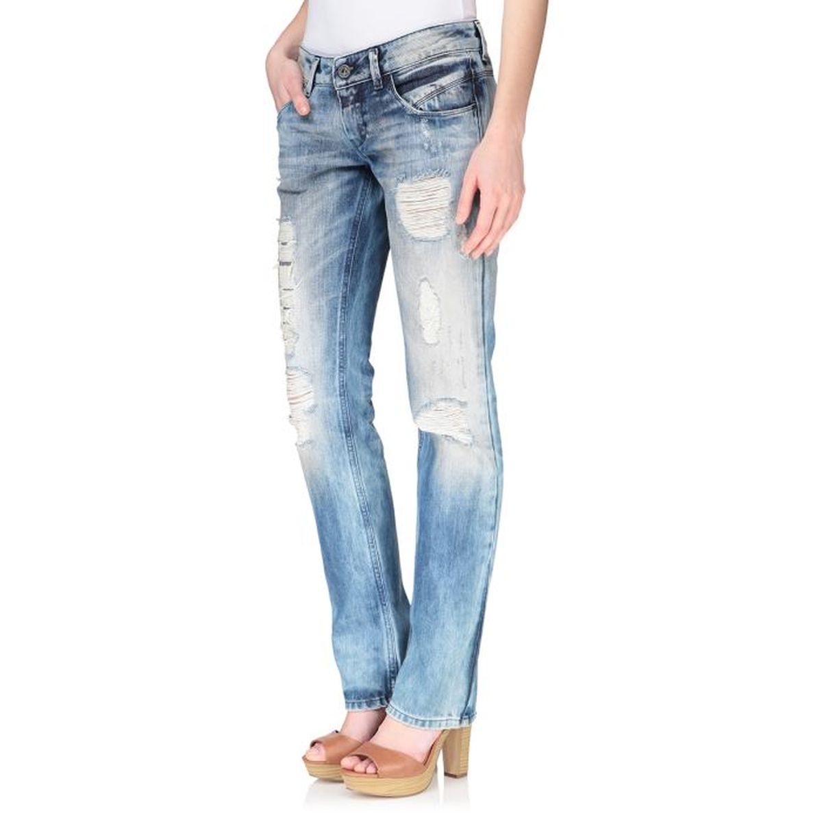 DIESEL Jean Lowette Droite Femme Bleu 