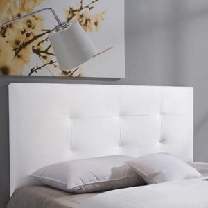 Barcelona Tete De Lit 160 Cm En Simili Blanc Cdiscount Maison