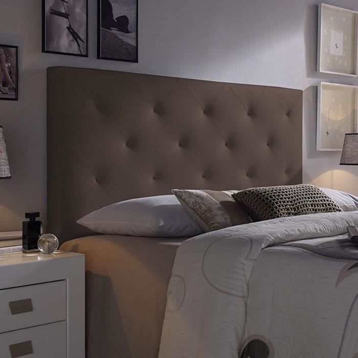 vs venta stock tete de lit rombo 160x60 chocolat cdiscount maison