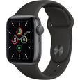 Apple Watch SE GPS - 40mm Boîtier aluminium Gris Sidéral - Bracelet Noir (2020) - Reconditionné - Excellent état-0
