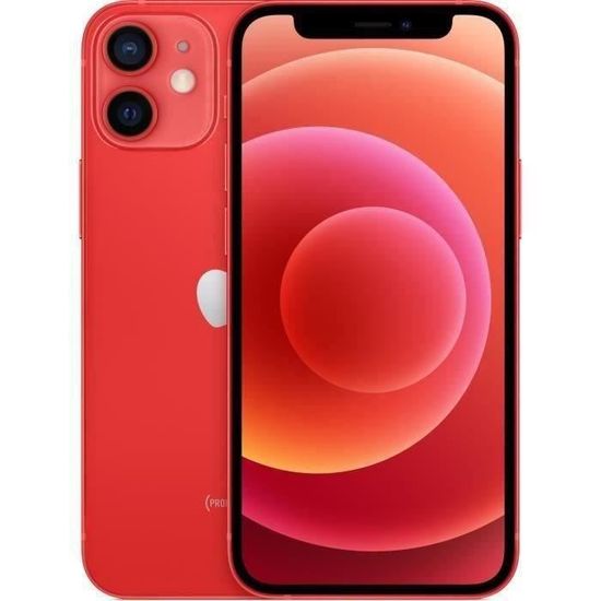 APPLE iPhone 12 mini 64Go Rouge - Reconditionné - Excellent état