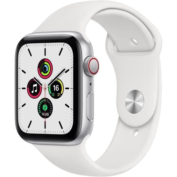 Apple Watch SE GPS + Cellular 44mm Boîtier aluminium Bracelet 2020 Très bon état - vue 6