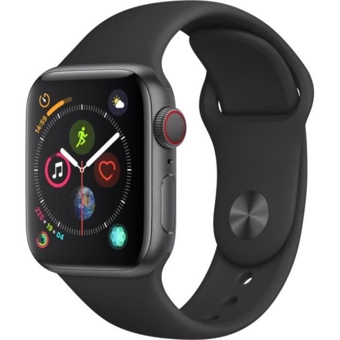 Apple Watch Series 4 GPS + Cellular 40mm Boîtier aluminium Bracelet 2018 Etat correct