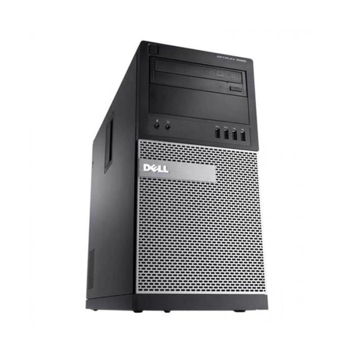Unité Centrale Dell 9020 Tour – Core i5 – RAM 16Go – HDD 2To – Windows 10 – Reconditionné – Etat correct