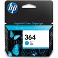 HP 364 Cartouche d'encre cyan authentique (CB318EE) pour HP DeskJet 3070A et HP Photosmart 5525/6525-0