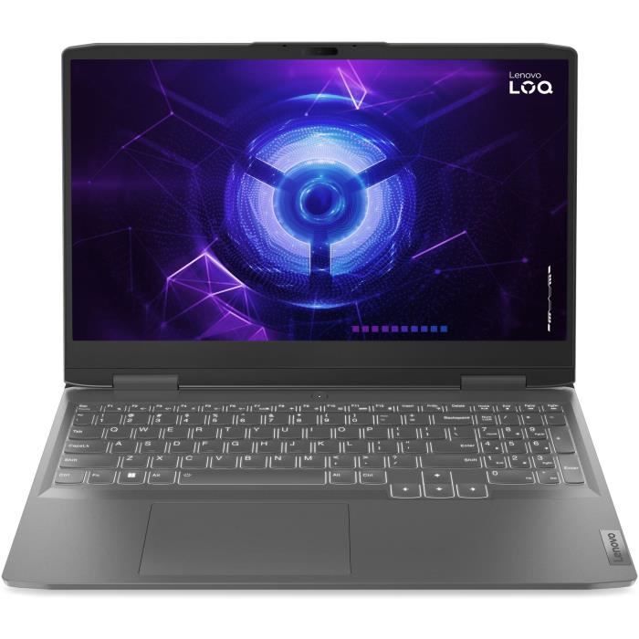 PC Portable Gamer Lenovo LOQ 15IRH8 -15'' FHD 144Hz - RTX 4060 115W - Core i5-12450H - RAM 16 Go - SSD 512 Go - Sans Windows -AZERTY