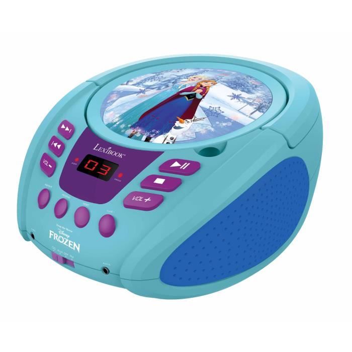 Lecteur CD portable - LEXIBOOK - Reine des Neiges - Microphone - Entrée  audio auxiliaire - Bleu - Cdiscount Jeux - Jouets
