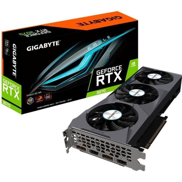 GIGABYTE RTX 3070 EAGLE OC Carte Graphique 8G LHR (GV-N3070EAGLE OC-8GD)