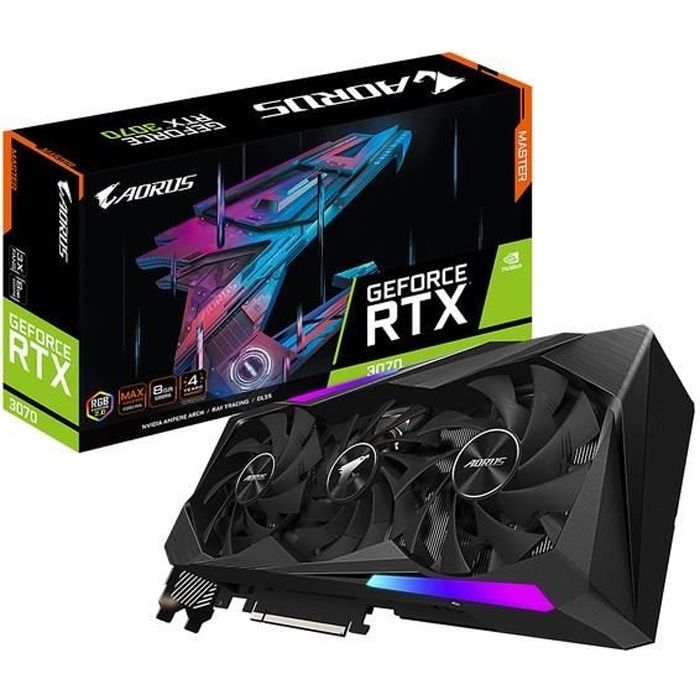 GIGABYTE Aorus – Carte graphique GeForce RTX 3070 MASTER –  8Go LHR