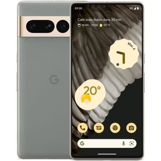 Smartphone GOOGLE Pixel 7 Pro - 128 Go - Gris - Double SIM - Android - 6,7 po - 12 Go RAM