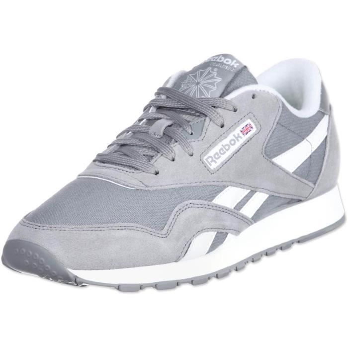 chaussures reebok homme grise