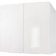 Meuble haut de cuisine blanc laque