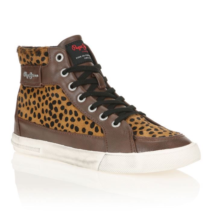 Basket pepe jeans leopard clearance
