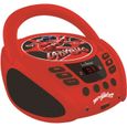 Lecteur CD portable - LEXIBOOK - Miraculous - Prise microphone - Rouge-0
