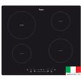 WHIRLPOOL ACM508NE Plaque de cuisson Induction - 4 zones - 6500W - L58 x P51cm - Revêtement verre - Noir-0