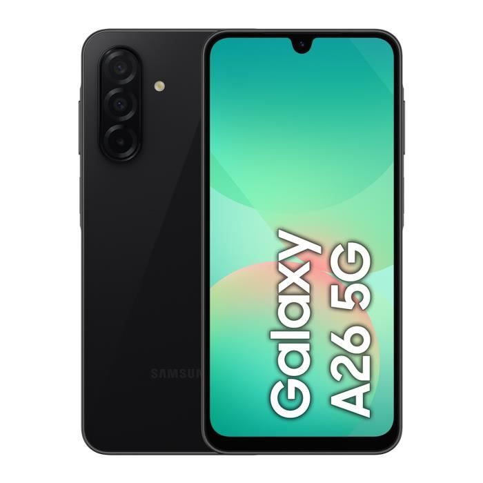 SAMSUNG Galaxy A26 5G Smartphone 128 Go Noir - Version Française