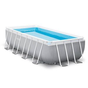 Kit piscine à cadre prisme tubulaire rectangulaire Intex (l) 4,00 x (l) 2,00 x (h) 1,00 m