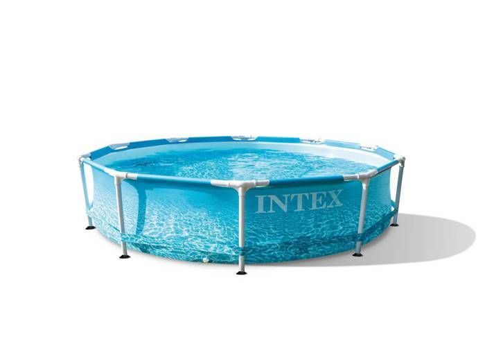 Kit Piscine hors sol tubulaire INTEX - Metal Frame - 305 x 76 cm - Ronde (Livrée avec pompe et 2 car