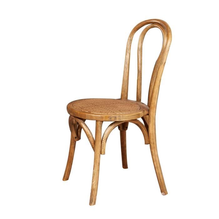 Montmartre Chaise De Cuisine Bois D Orme Coloris Noyer Style
