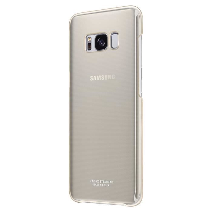 Samsung S8 Edge Clear Cover Or - vue 4