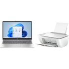 PC Portable HP 15-fc0118nf - Windows 11 - 15,6" FHD IPS - Ryzen 7-5825U - RAM 16Go - Stockage 512Go SSD - AZERTY + Imprimante