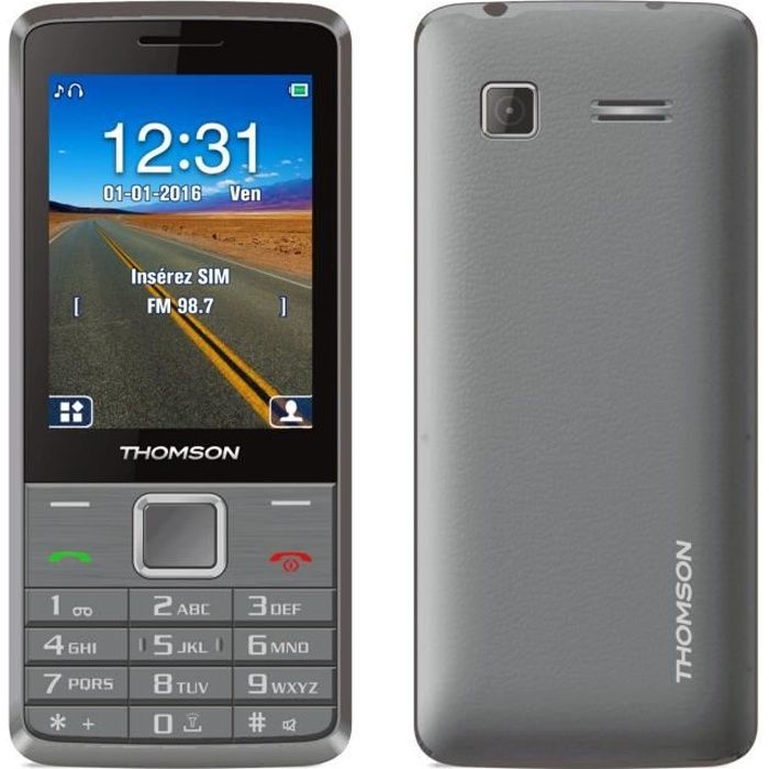 Top achat Téléphone portable Thomson Tlink 28+ Silver pas cher Achat Téléphone portable Thomson Tlink 28+ Silver pas cher