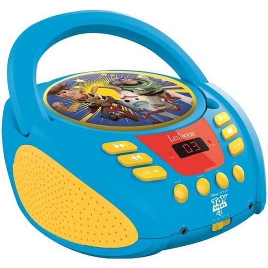Lecteur CD enfant LEXIBOOK - Toy Story 4 - Chargement par le haut - Anse de transport