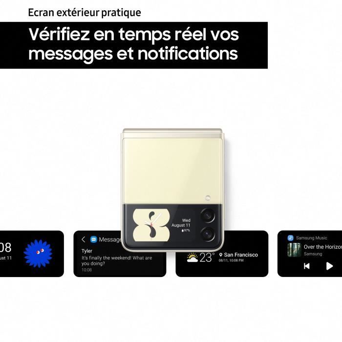 SAMSUNG Galaxy Z Flip3 128Go Blanc (2021) - Cdiscount Téléphonie