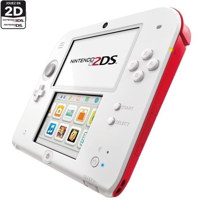 Nintendo Console 2DS Blanche Et Rouge